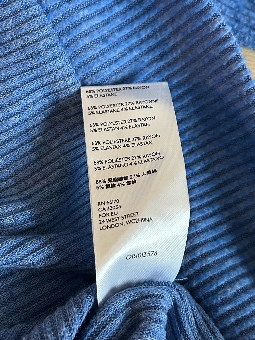 Free People We the Free Blue Long Sleeve Hacci Top - Picture 7 of 8